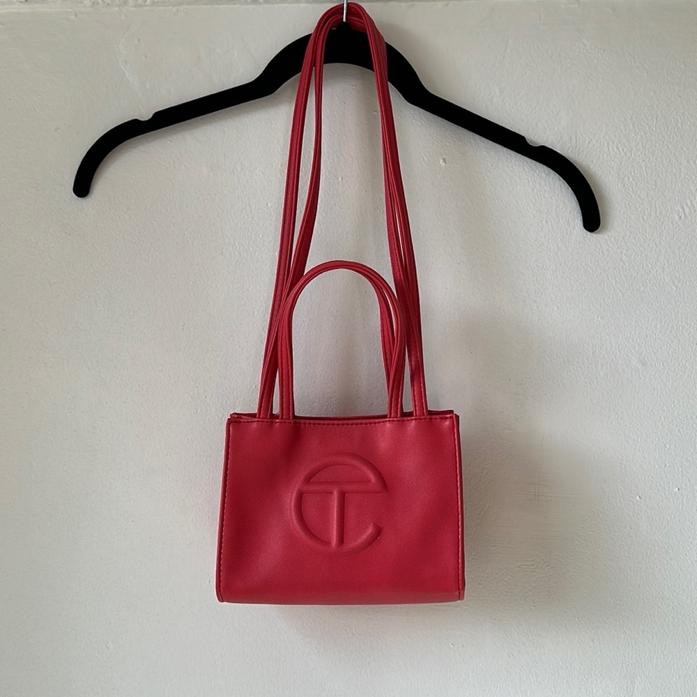 TELFAR mini shoulder bag | coral pink